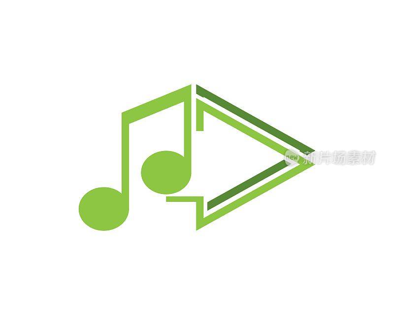 Music note icon  design template